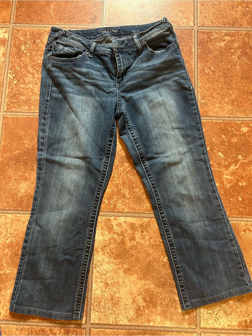 Maurices Women's Blue Boot-Cut Jeans size 10 short